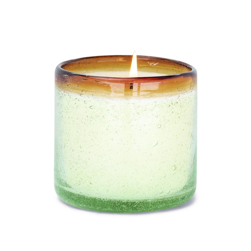 Paddywax Scented Candles Coastal La Playa Collection Artisan Candle in Hand-Blown Glass, 9 Ounces, Orange Blossom - Image 1